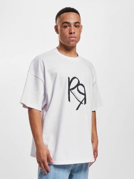 modernes Rocawear Herren T-Shirt Oversize mit Baumwolle Wei&szlig;