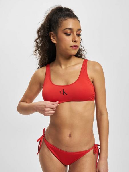 modisches Calvin Klein Damen Bikini-Top Stretch Rot