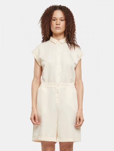 modisches Urban Classics Damen Kleid 188 g/m&sup2; Ecru-Wei&szlig;