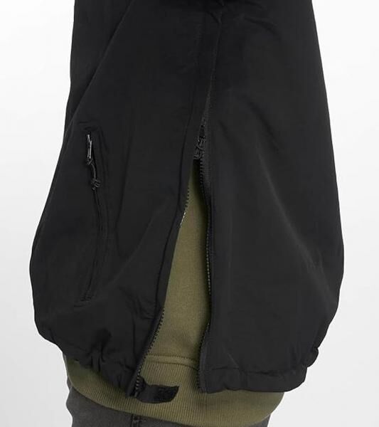 praktische Brandit Herren Jacke Windbreaker wasserdichte Kapuzen-Jacke mit Fleece Futter BD3001-00007-0060 Schwarz