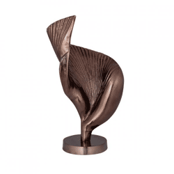 PTMD-Skulptur „Roweyda S“ aus Aluminium, bronzefarben, 42 cm