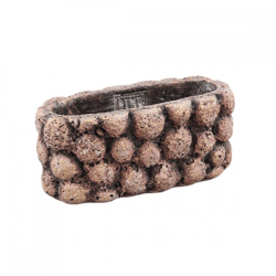 PTMD Blumentopf Gen S, oval, braun, 18 cm