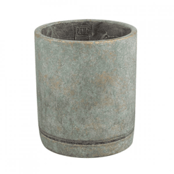 PTMD Vik M Flower Pot, Cement Green, 20 cm