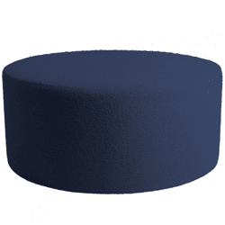 PTMD Evie pouf Teddy blue 90 cm