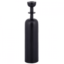 PTMD Kerzenleuchter Yanou mit Ring L Aluminium schwarz 32 cm