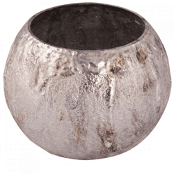 PTMD Teelichthalter Inanna L, silberfarben, 14 cm
