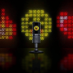 RAZER RZ19-03060100-R3M1 SEIREN EMOTE MICROPHONE W. EMO. Kondensatormikrofon, Schwarz