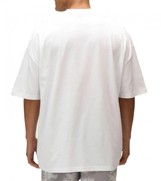 RE:COVERED X Disney Herren T-Shirt mit gro&szlig;em Mickey Mouse Print Baumwoll-Shirt Rundhals RCDIF2053 Wei&szlig;