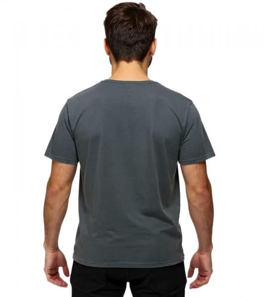 RE:COVERED X NFL Herren T-Shirt Buffalo Bills Logo-Schriftzug Baumwoll-Shirt Rundhals-Shirt RCNFL1317B Grau