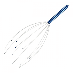 Relaxdays Kopfmassage Spinne blau 24,5 cm