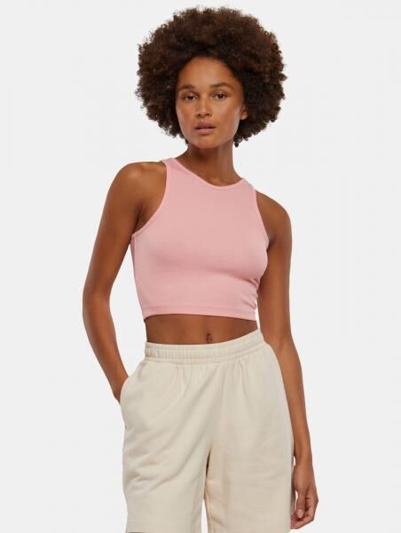 sportliches Urban Classics Damen T-Shirt Stretch 180 g/m&sup2; mit Baumwolle Rosa