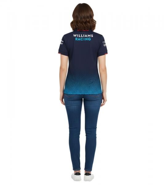 sportliches Williams Racing Formel 1 Motorsport Damen Polo-Shirt Team 2024 Fan-Artikel 701228997 001 Dunkelblau