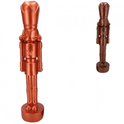 Statue nutcracker copper/bronze 52 cm 2 assorted