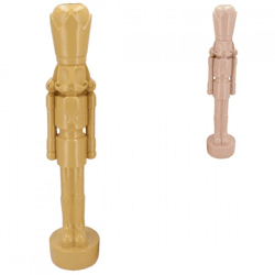 Statue nutcracker ochre/pink 52 cm 2 assorted