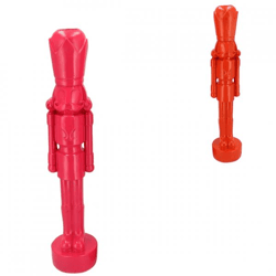 Statue nutcracker orange/fuchsia 36 cm 2 assorted