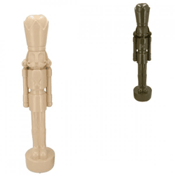 Statue nutcracker sand/green 36 cm 2 assorted