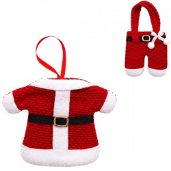 Stern Fabrik Weihnachtsanhänger Weihnachtsmannkostüm 15 cm 2fach sortiert