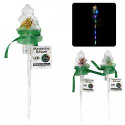 Stern Fabrik magischer Zauberstab mit LED-Beleuchtung, batteriebetrieben, 37 cm