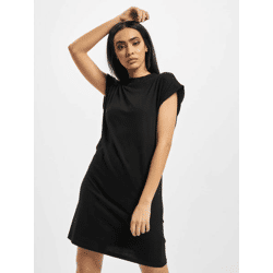 stilvolles Urban Classics Damen Kleid 140 g/m² mit Baumwolle Schwarz