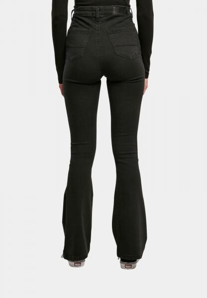 stylische Urban Classics Damen Jeans Stretch Taschen 375 g/m&sup2; mit Baumwolle Schwarz