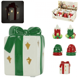 Tischlampe Weihnachten LED auf Batterie 10 cm 6 sortiert