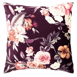 Tiseco Kissen „Ambiance Floral Pomegranate“ 45 x 45 cm