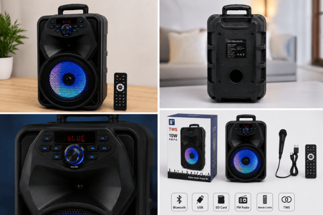 Tragbarer Bluetooth-Lautsprecher 10W – 8