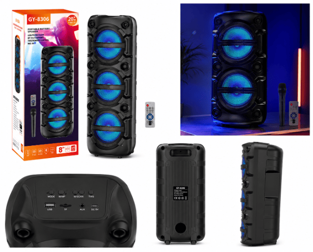 Portable 20W Bluetooth Speaker – 8