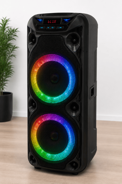 Tragbarer Bluetooth-Lautsprecher mit 2 × 6,5