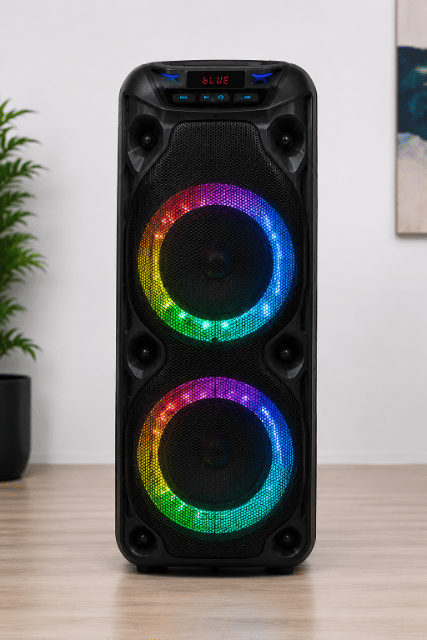 Tragbarer Bluetooth-Lautsprecher mit 2 × 6,5