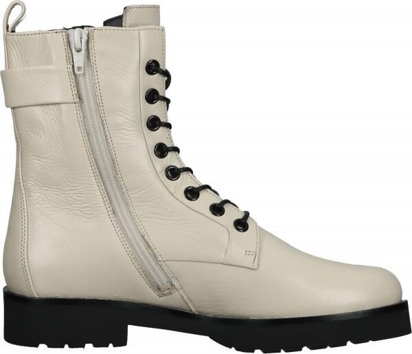 Trendige h&ouml;gl Stiefelette Schn&uuml;rschuhe f&uuml;r Damen 4-130630 1600 Hautfarben
