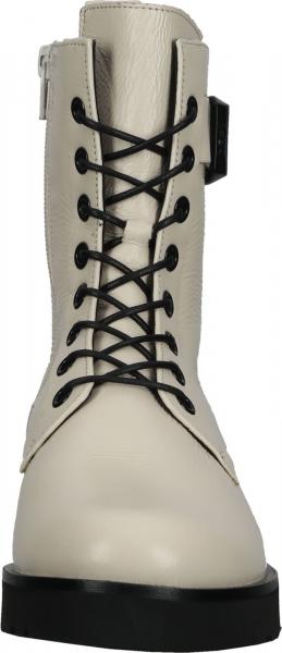 Trendige h&ouml;gl Stiefelette Schn&uuml;rschuhe f&uuml;r Damen 4-130630 1600 Hautfarben