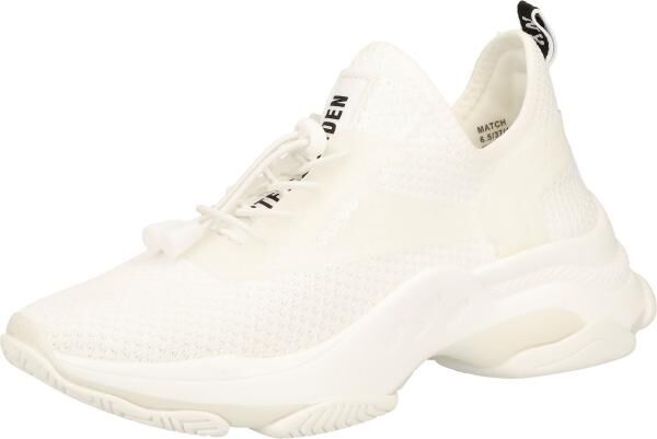 Trendige Steve Madden Sneaker Schn&uuml;rschuhe f&uuml;r Damen Match SM11000442-002 Wei&szlig;