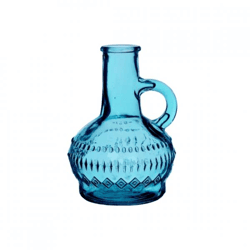 Vase Lille Glas Ozean blau 10 cm