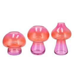 Vase Nova rosa 20 cm 3 Stück sortiert