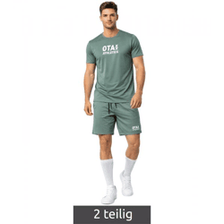 2-teiliges ON THAT ASS Daylan Herren Sport-Set Trainings-Set Gym Outfit mit T-Shirt & Shorts Grün
