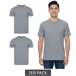 2-Pack PUMA Men's T-Shirts, Cotton T-Shirt, Crew Neck T-Shirts, Basic T-Shirt 683509 01 Gray