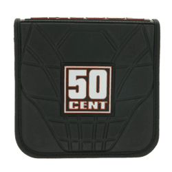 50 Cent CD-Hülle von dem bekannten Sänger für 24 CD´s Schwarz/Weiß