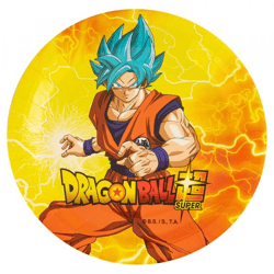 8 TELLER PLASTIC FREE DRAGON BALL SUPER © 23 cm