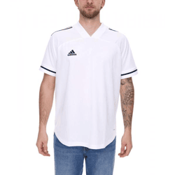 adidas Condivo 20 Kurzarm Trikot Herren Jersey Fußball-Shirt mit AeroReady FT7255 Weiß/Schwarz