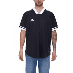 adidas Condivo 20 Kurzarm Trikot Herren Jersey Fußball-Shirt mit AeroReady FT7256 Schwarz/Weiß