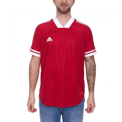adidas Condivo 20 Kurzarm Trikot Herren Jersey Fußball-Shirt mit AeroReady FT7257 Rot/Weiß