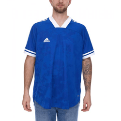 adidas Condivo 20 Kurzarm Trikot Herren Jersey Fußball-Shirt mit AeroReady FT7258 Blau/Weiß