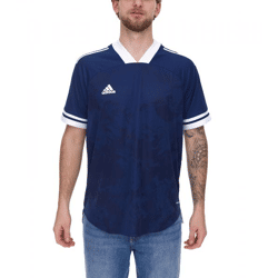 adidas Condivo 20 Kurzarm Trikot Herren Jersey Fußball-Shirt mit AeroReady FT7261 Blau/Weiß