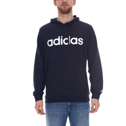 adidas Essentials French Terry Linear Logo Hoodie nachhaltiger Herren Sweater mit Kängurutasche GK9066 Blau