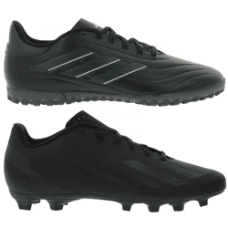 adidas Herren Fußballschuhe Copa Pure 2 Club TF IE7525 oder X Crazyfast.4 FxG GY7433 für Kunstrasen, Hart- und Aschenplätze in Schwarz