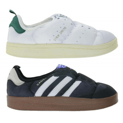 adidas Puffylette Unisex Schuhe mit PrimaLoft-Isolierung wasserabweisende Low Top Sneaker Samba oder Stan Smith Schwarz/Braun oder Weiß/Gr