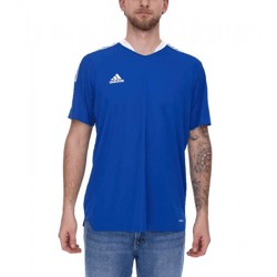 adidas Tiro 21 nachhaltiges Fußball-Shirt mit AEROREADY-Technologie Herren Fitness-Shirt Trainings-Oberteil Primegreen GM7589 Blau