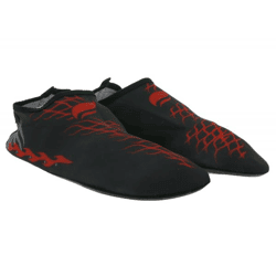 airjoy Neopren-Bade-Schuhe mit herausnehmbarer Innensohle Wasser-Schuhe mit farblichen Highlights 7654618 Schwarz/Rot