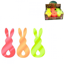 Anhänger Osterhase neon 11 cm 3 Stück sortiert